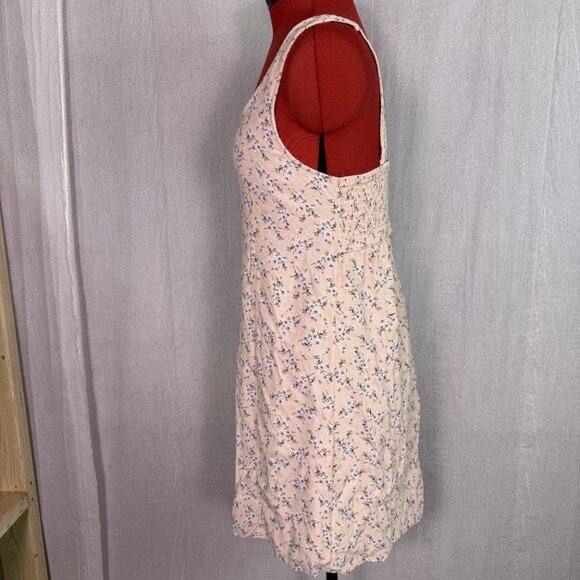American Eagle Outfitters Womens Floral Dress Size Medium Cream Sundress E825 - Picture 3 of 13